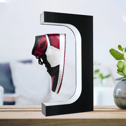 Magnetic Levitation Floating Shoe Display Stand Sneaker House Holds Levitating Gap Led Light Automatic Rotation US Warehouse